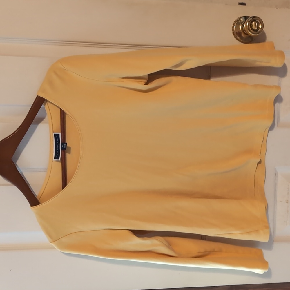 Karen Scott size medium yellow top